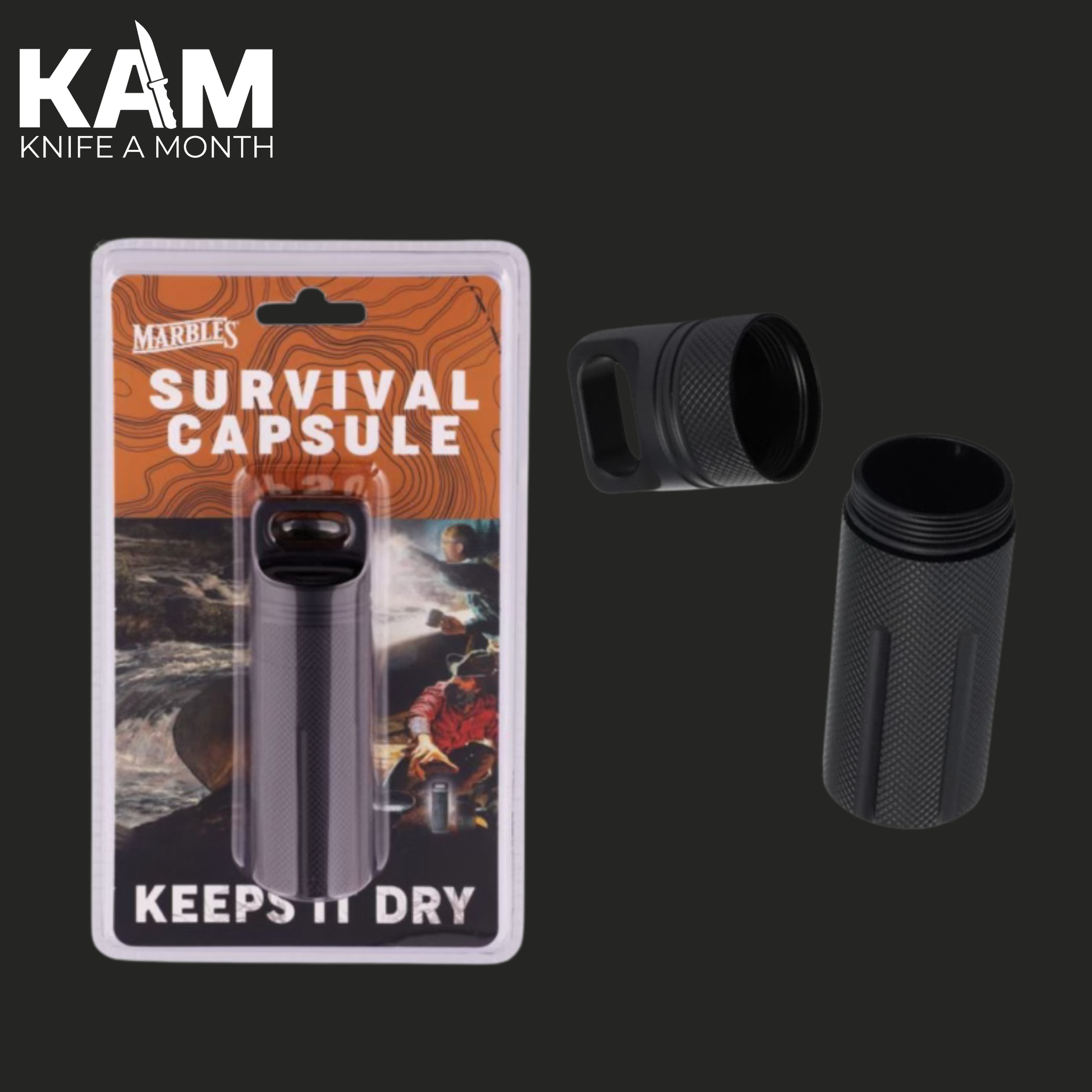 waterproof survival capsule