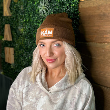 Knife-A-Month Branded Beanie w/ Leather Patch