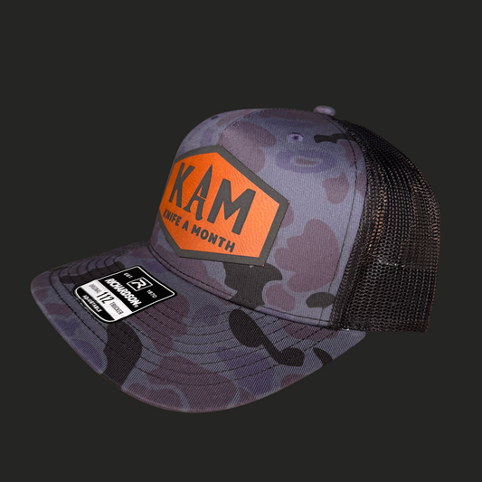 Blue Camo KAM Snap-back Hat
