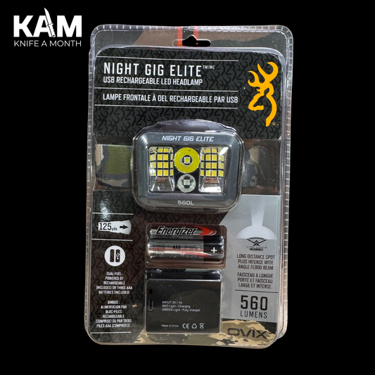 Browning Night Gig Elite Headlamp – Bright, Lightweight & Adjustable