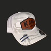 White Camo KAM Snap-back Hat